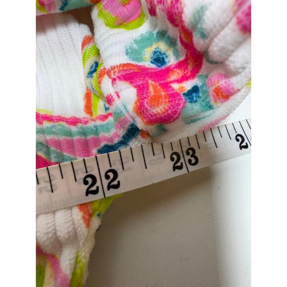 Emily Wonder Women’s Sz S Corduroy Pink Paisley Jacket Shacket Artsy Colorful - Picture 7 of 11